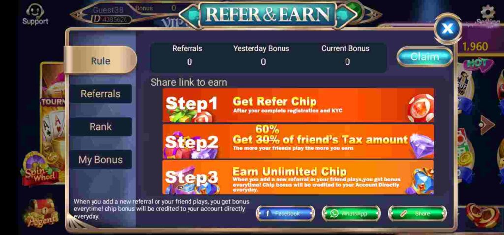 How To Refer And Earn In Teen Patti Life App